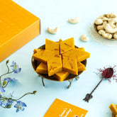 Kesar Kaju Katli - 400gm available online at SweeDesi